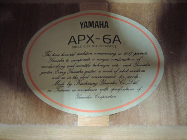 【高額買取実施中!!】YAMAHA APX-6A エレアコ ヤマハ製アコースティックギター | 楽器買取・楽器査定なら中古楽器堂